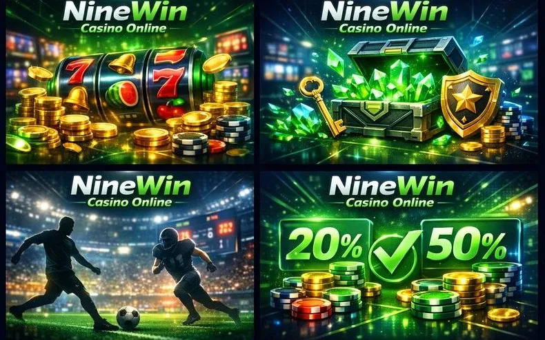 NineWin Casino home page hero banner